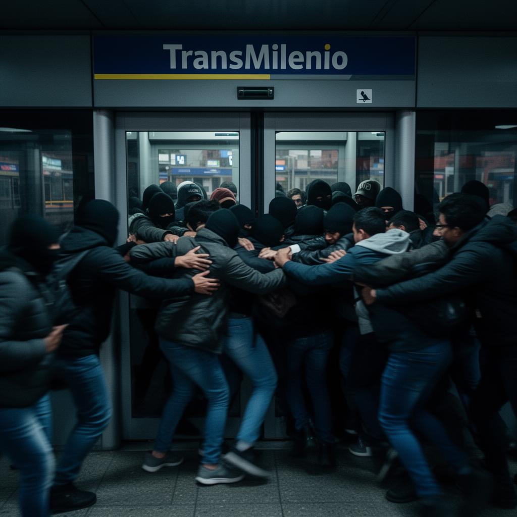 Grupo de personas ingresando al sistema